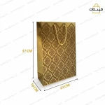 ساک دستی گلاسه متالایز طلایی