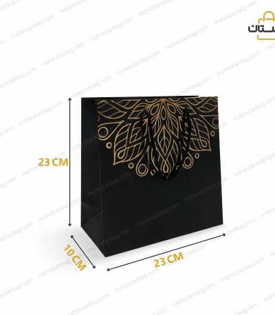 ساک دستی طرح اسلیمی طلاکوب