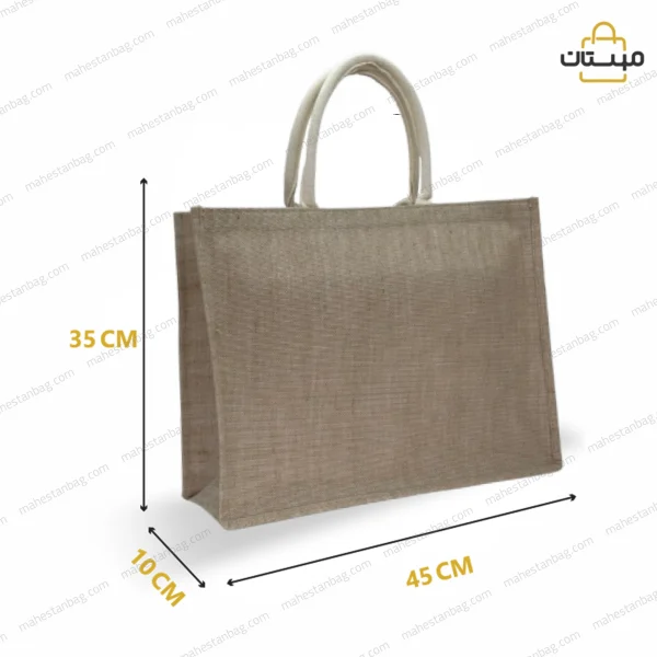 ساک دستی کنف کتان بافت ریز